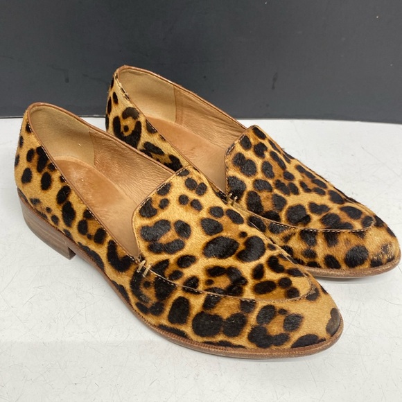 Madewell Animal Print Fur Loafer Shoes Size 6 - Picture 8 of 17